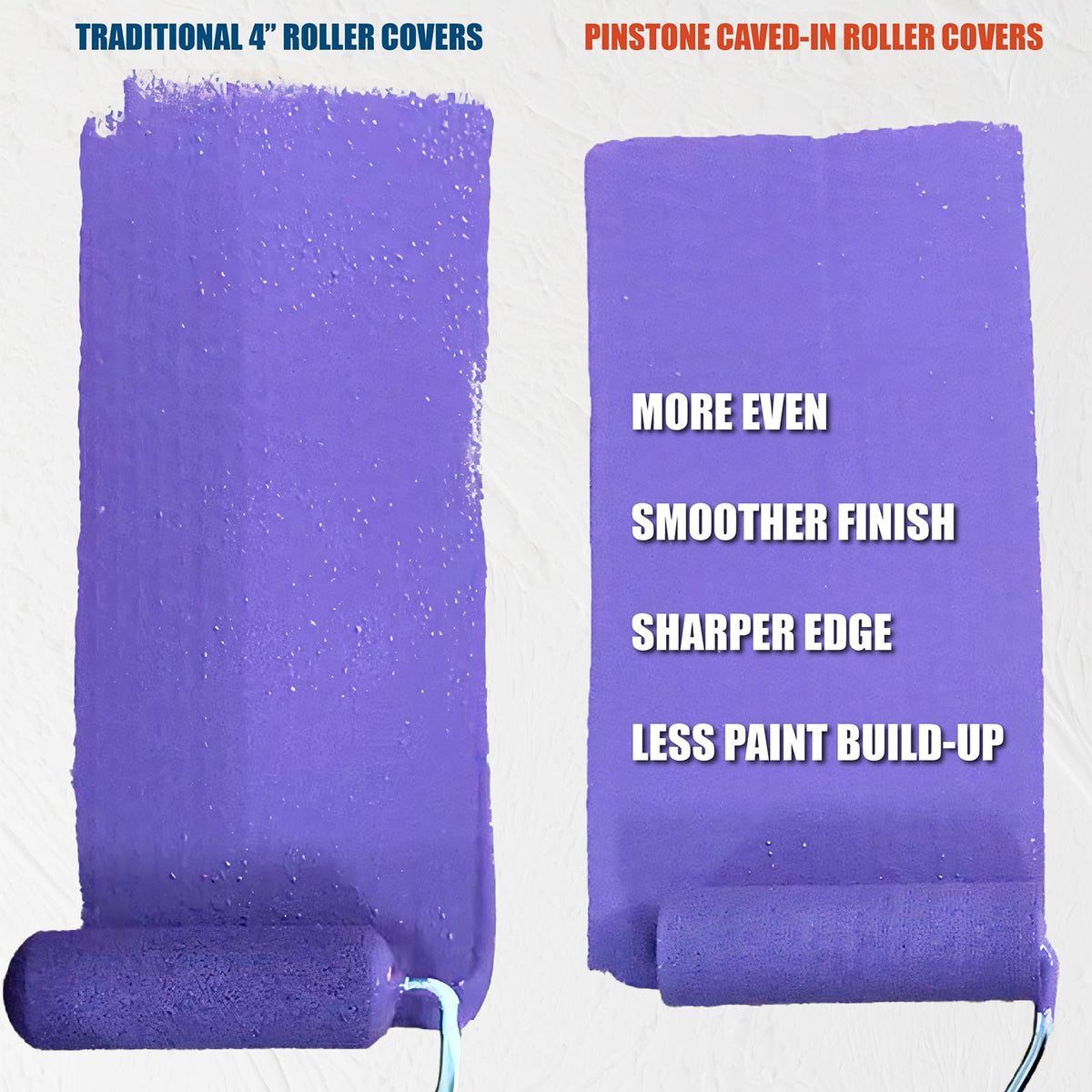 PinStone comfort-grip frame enhances control on detailed painting tasks.
