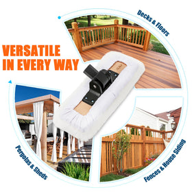 PinStone deck and fence finishing with this kit saves back and knees.