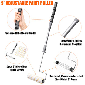 Telescoping extension from 18 to 36 inches for greater reach