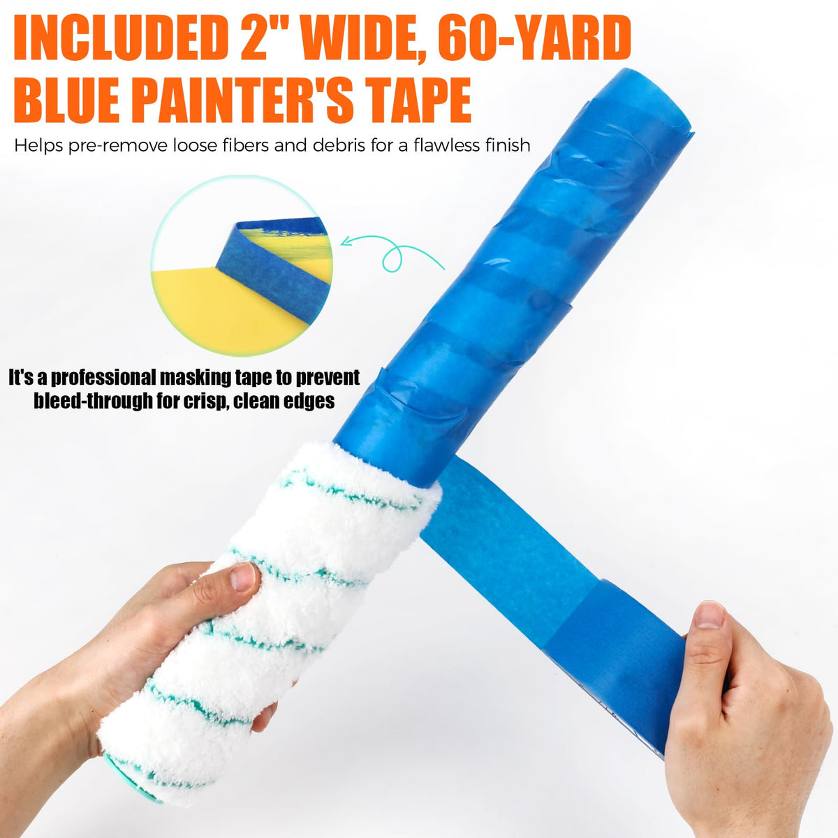 PinStone rough-surface roller delivers consistent coverage on stucco, brick, and masonry