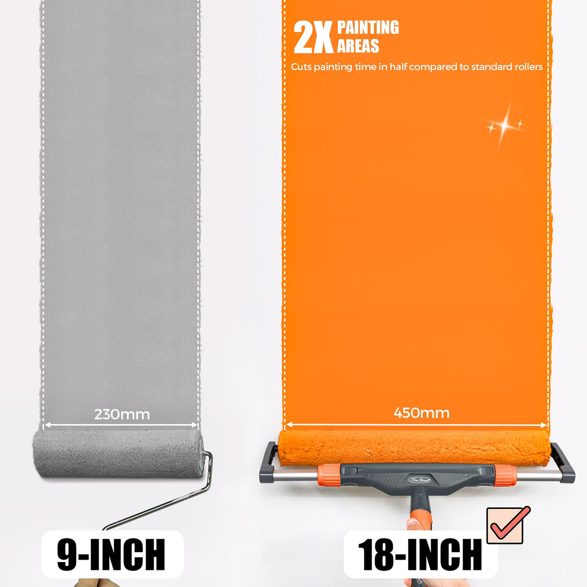 PinStone three-quarter-inch nap adapts to semi-rough textures for efficient painting