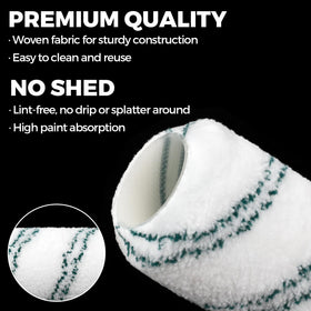 PinStone 9-inch covers shown ready for US standard roller frames