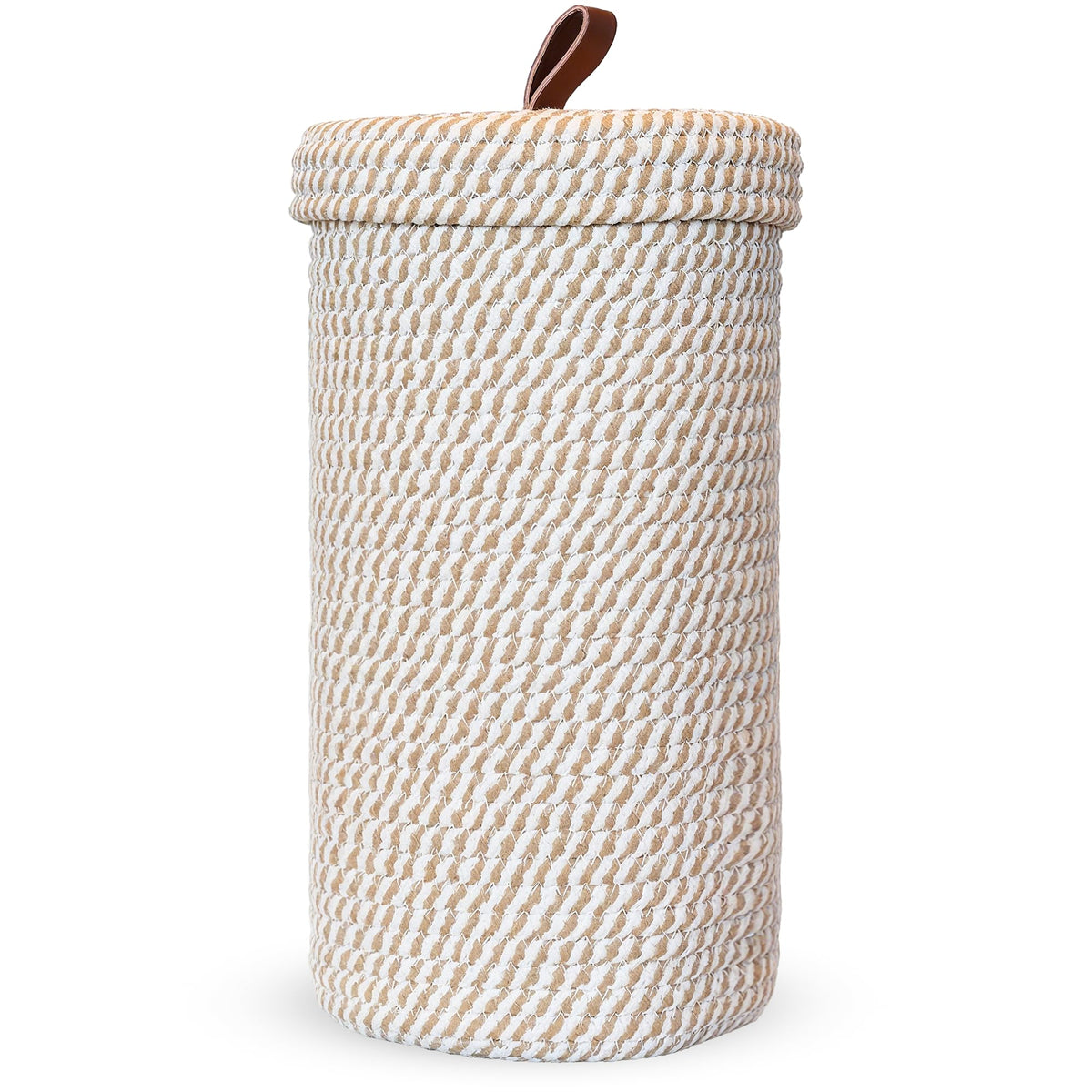 PINXIURY toilet paper holder stand demonstrates easy, freestanding placement in any bathroom.