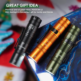 PIOOCAN emergency camping flashlight ready for power outages and trips.