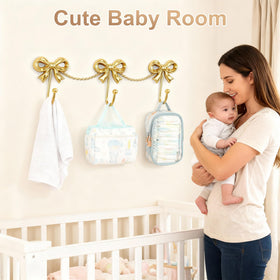 Pipigaty bathroom bow hooks; versatile decor for towels and robes.