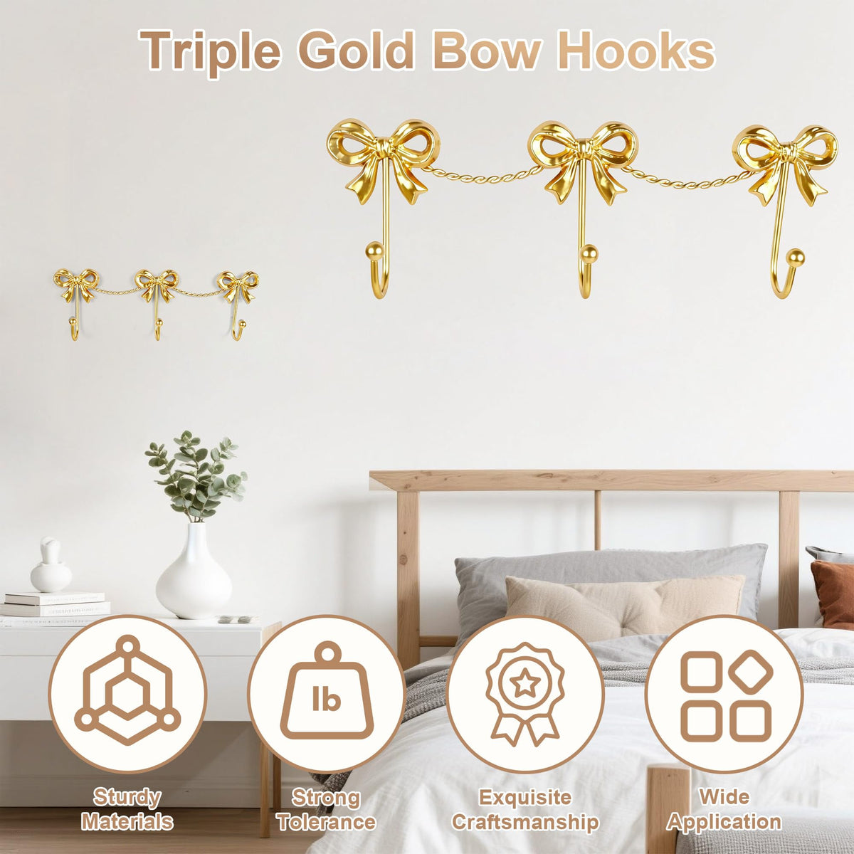 Pipigaty girls room bow decor; dreamy flair and organized space.