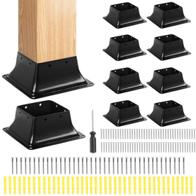 Pirosim 4x4 post base heavy duty for secure deck posts.