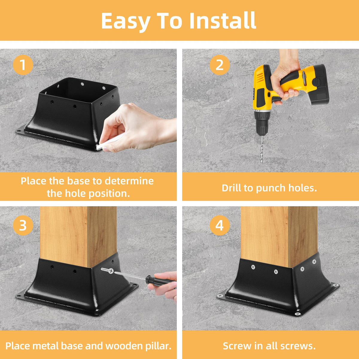 Pirosim install accessories with expansion plugs and screws for quick mounting.