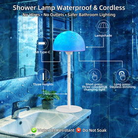 PIRTSDEL ocean wave projector mode adds dynamic visuals to bathrooms