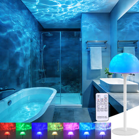 PIRTSDEL waterproof shower lamp with removable shade for soft bedside lighting