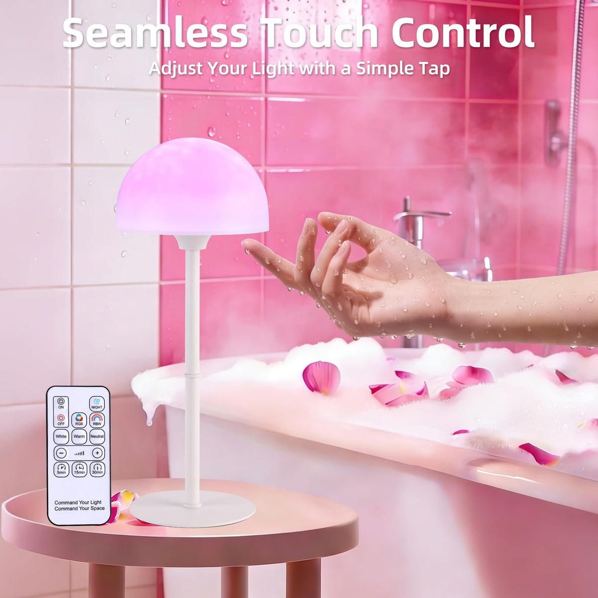 PIRTSDEL touch controlled lamp with adjustable brightness