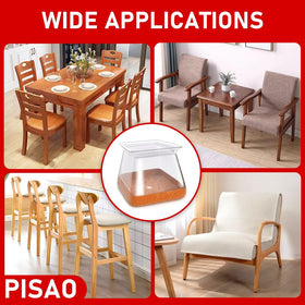 PISAO 3/4 to 1-1/8 inch square-legs protector fits chairs