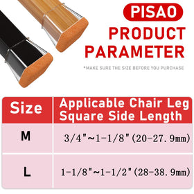 PISAO felt pad reduces chair movement noise for a quieter space.