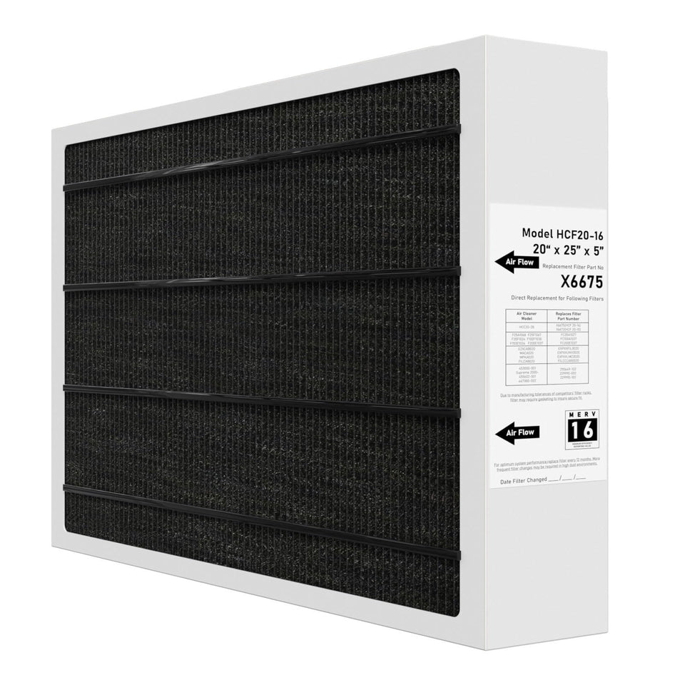 Pitymody X6675 MERV16 20x25x5 filter fits Lennox units for cleaner air