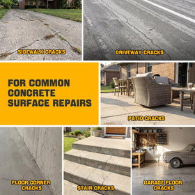 Piukir Concrete Crack Filler cures in 24–48 hours under dry conditions