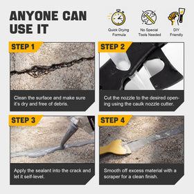 Piukir Concrete Crack Filler bags stored cool and dry with warranty