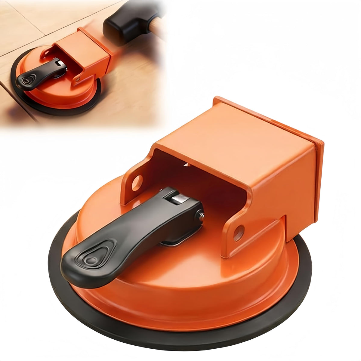 PIUOWAR Floor Gap Fixer Tool front view showing compact heavy-duty design for quick repairs.
