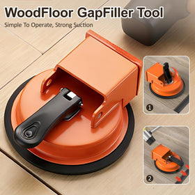 PIUOWAR Floor Gap Fixer Tool side view highlights robust carbon steel body built to withstand forceful use.