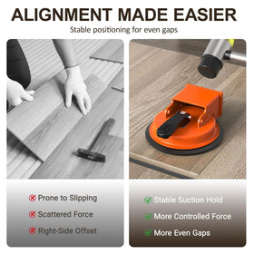 Orange color option with green accent for easy identification during projects.