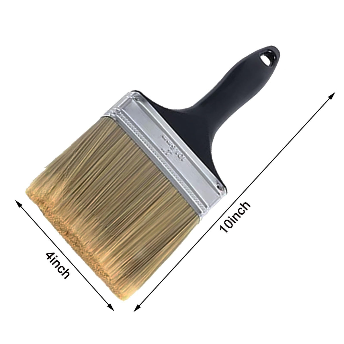 PiuQiuPia rayon bristles flat brush for smooth paint flow.