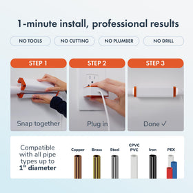PIURIFY descaler operating with no maintenance for renters and busy households.