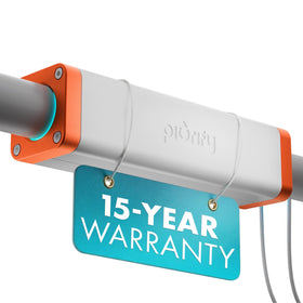 PIURIFY Over-Pipe Descaler installation around a pipe for quick, tool-free setup.