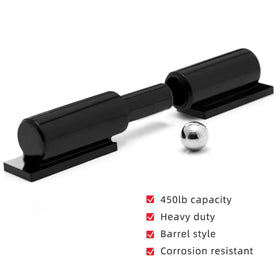 Pixplex black iron hinges with corrosion-resistant coating for indoor or outdoor use.