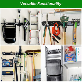 PIYILO heavy duty metal rail designed for lasting garage organization