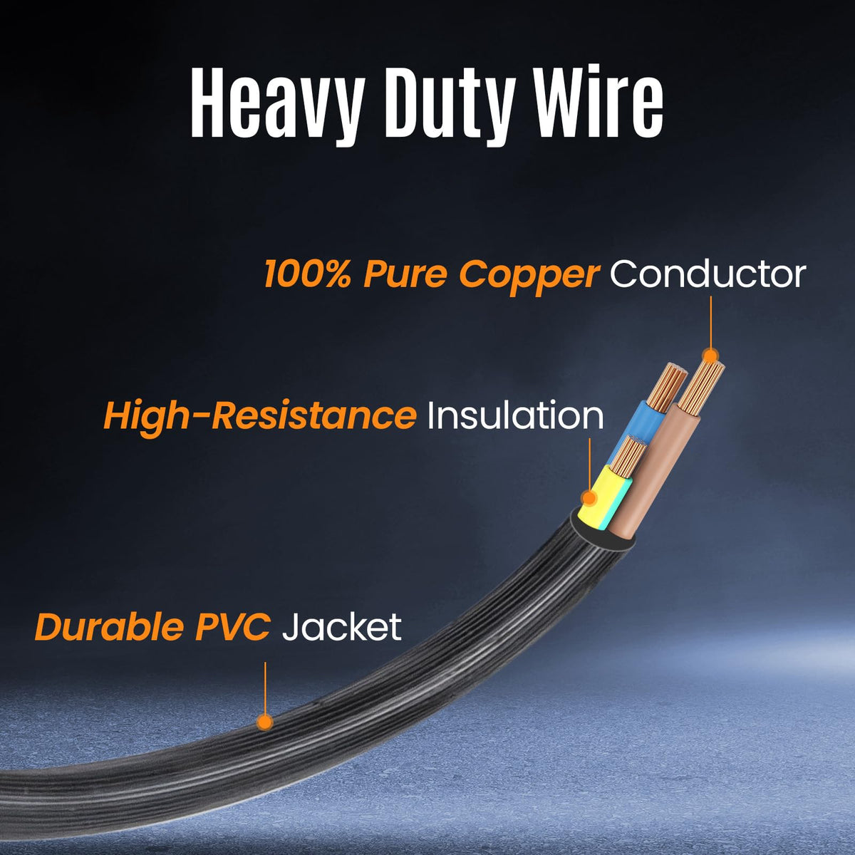 Pjerjzn extension cord image demonstrates flexible length options for various projects.