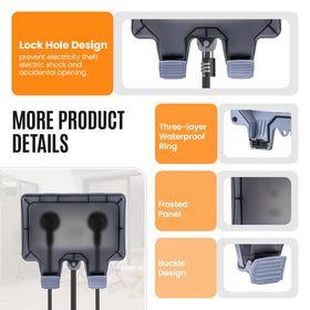 Pjerjzn locking-cover design provides child safety and secure outdoor use.
