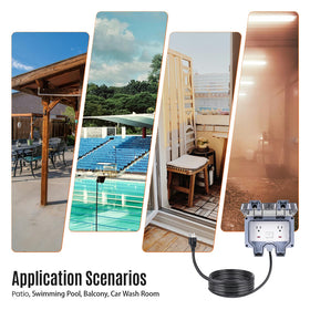Pjerjzn UL1363 certified unit emphasizes certified safety for outdoor outlets.