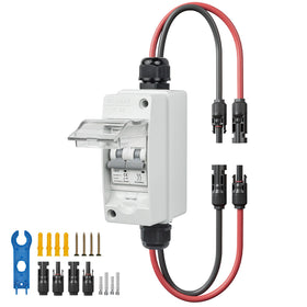 Pjerjzn solar panel disconnect switch product photo with safe 1000V isolation.