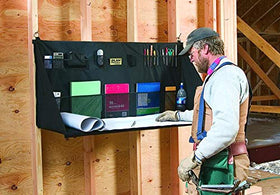 Plan Station Pro WS3800 on construction site with blueprints and pockets