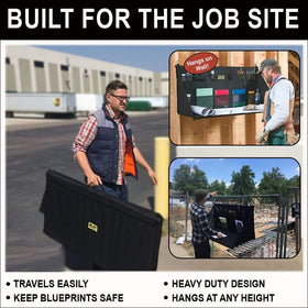 Plan Station Pro WS3800 storage pockets organize blueprints and tools