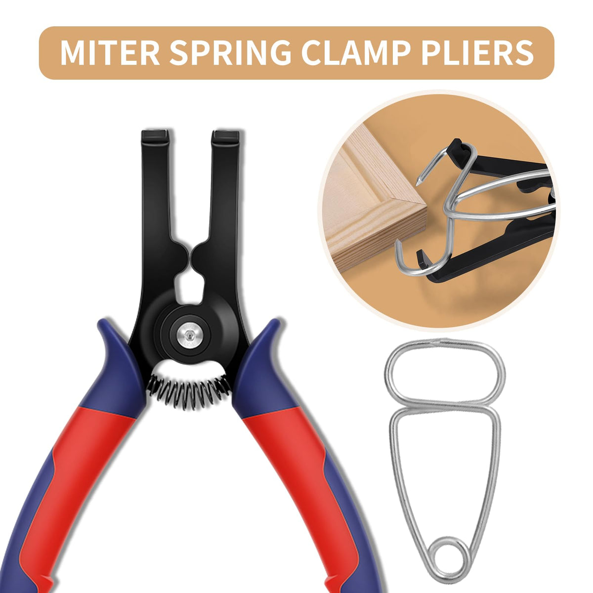 Planeko 8pcs spring clamps demonstrating replaceable clamps for versatile projects