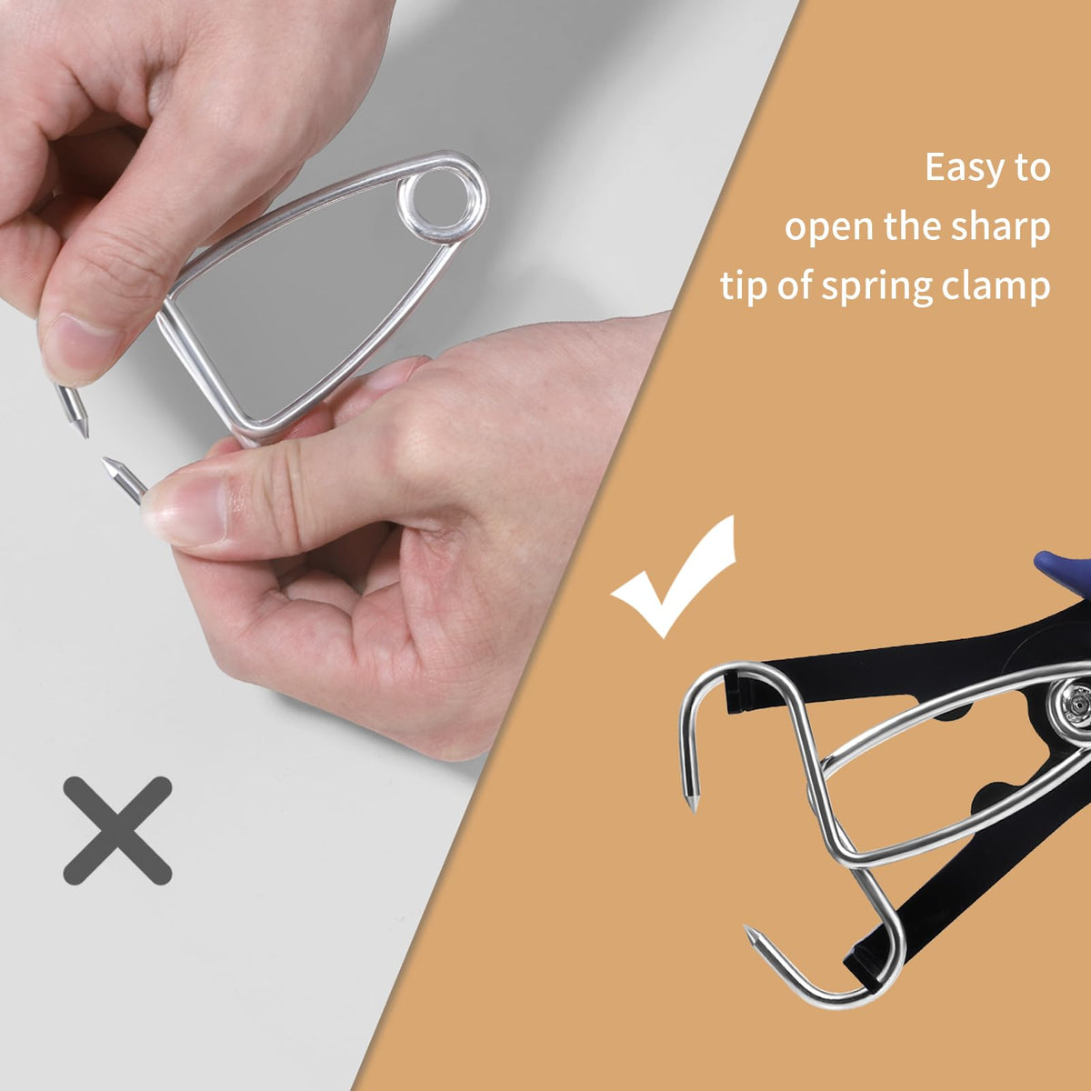 Planeko miter corner tip detail showing piercing action for secure joints