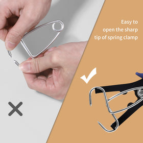 Planeko miter corner tip detail showing piercing action for secure joints