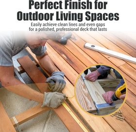 Plank Rite wood or composite decking use speeds up installation.