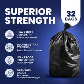 Plasticplace bag used for construction debris cleanup on site.