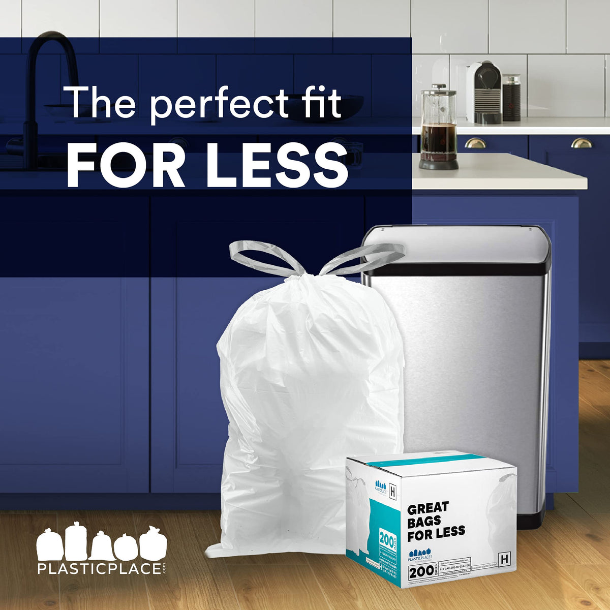 Plasticplace easy-open packaging ready for fast bag changes