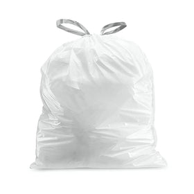 Plasticplace reinforced drawstring closure on a liner