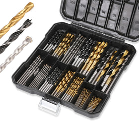 PLATINUMEDGE 140PC drill bits set in case for versatile home projects