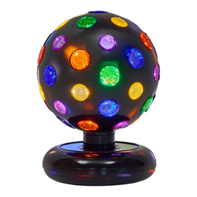 Playbees rotating disco ball LED lights 11inch illuminate parties with a dynamic centerpiece.