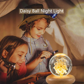Pletmin daisy glow adds charm to desks or shelves with soft illumination.