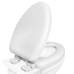 Plexon cushioned vinyl seat with wooden core for lasting comfort and stability.