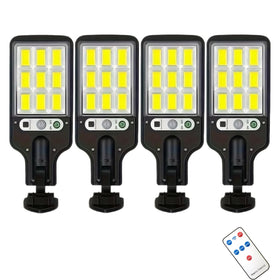 PLMOKJD solar wall light with wide-angle beam for broad yard coverage.