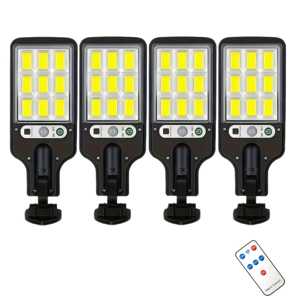 PLMOKJD solar wall light with wide-angle beam for broad yard coverage.