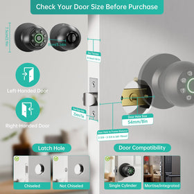 PLOLRELM easy installation for standard doors with a screwdriver.