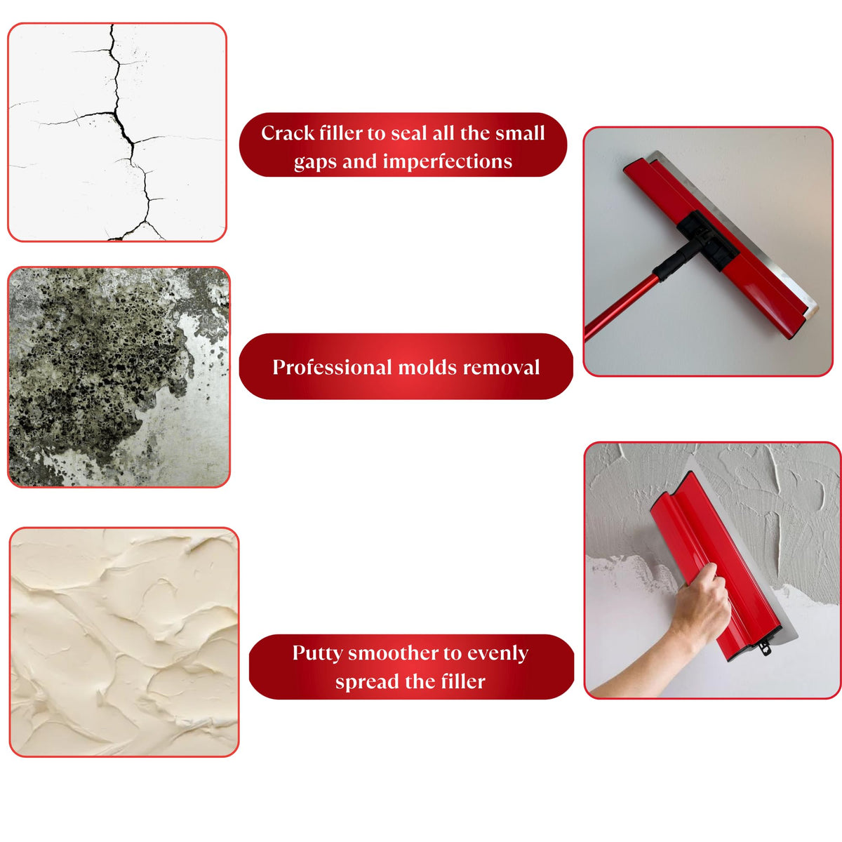 PLONIC skimming blades deliver smooth, uniform wall finishes.