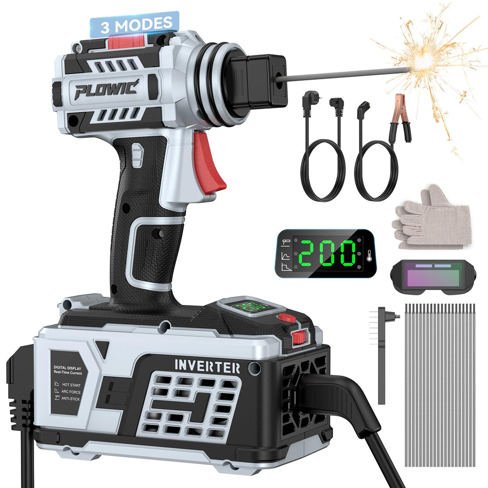 PLOWIC portable welder with balanced design for easier handling on-site.